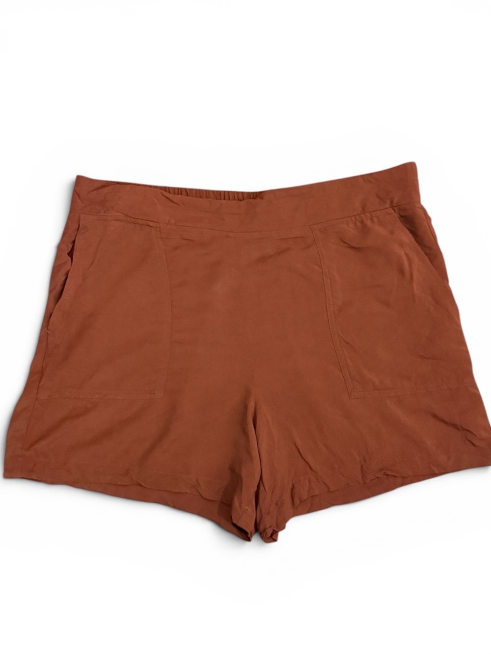 Wildfox Rust Brown Pull-On Pocket Shorts Women’s Large Lightweight Casual